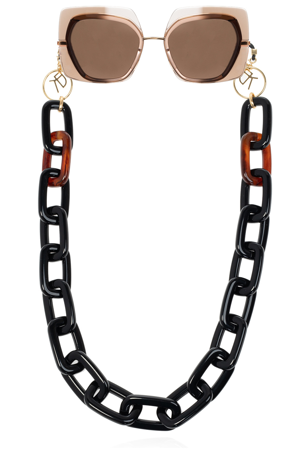 【海外配送可】【送料無料】 Black Decorative AcmShops - Khanh Emmanuelle chain eyewear 小物